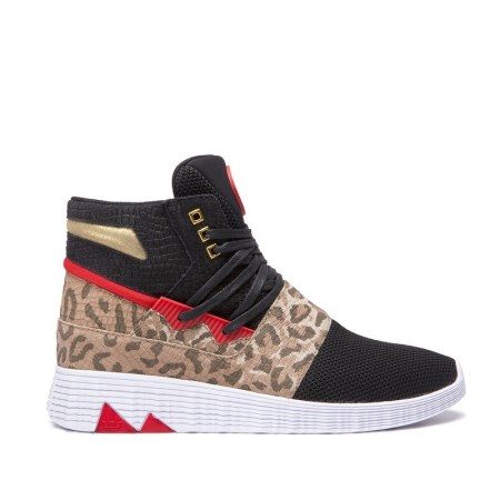 Supra Jagati Leopard/Svart Høye Sneakers Herre [NO-2-E152]